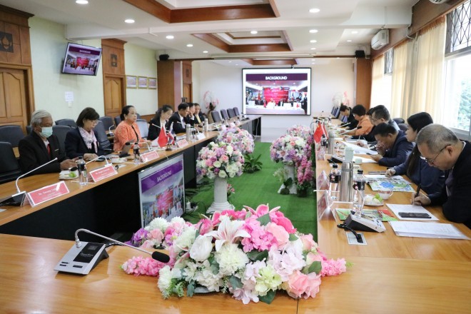 การประชุมความร่วมมือการอาชีวศึกษา ไทย-จีน ระหว่าง สถาบันการอาชีวศึกษากรุงเทพมหานคร กับ Guangzhou Panyu Polytechnic