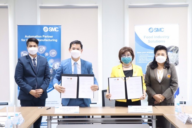 พิธีลงนามบันทึกข้อตกลงความร่วมมือ ระหว่างบริษัท เอส.เอ็ม.ซี. (ประเทศไทย) จำกัด กับสถาบันการอาชีวศึกษา 7 แห่ง