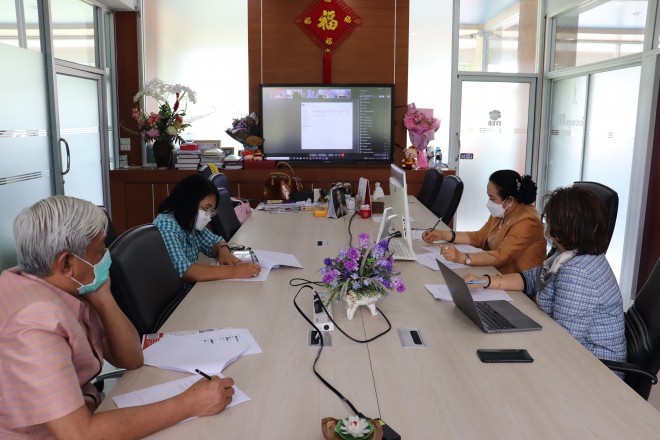 คณะผู้บริหารร่วมประชุมการเตรียมงานพิธีพระราชทานปริญญาบัตร ประจำปีการศึกษา 2562-2563 ครั้งที่ 2/2564